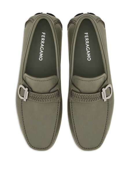 Mocasini Salvatore Ferragamo SALVATORE Ferragamo Calipso Leather Loafers Gray Barbati (BM 19722579) 3