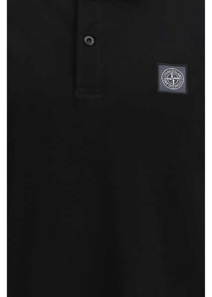 Tricouri Polo Stone Island Short-sleeved Polo Shirt BLACK Barbati (BM 19722623) 3
