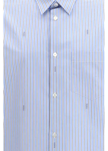 Camasi casual Gucci Striped cotton poplin Shirt AZURE/BLUE/MC Barbati (BM 19722626) 3