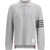 Thom Browne Piqu&eacute; long-sleeve Polo PALE GREY