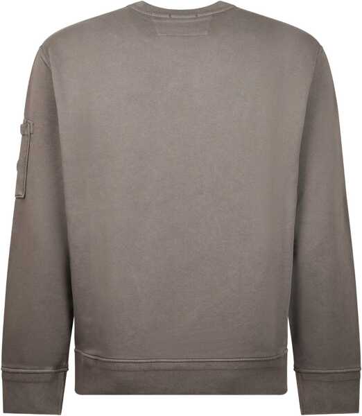 Bluze de trening C.P. Company Diagonal Raised Fleece Crewneck Lens Sweatshirt GUNMETAL Barbati (BM 19722632) 2