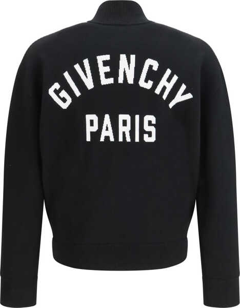Cardigane Givenchy Stretch wool-blend Cardigan BLACK/WHITE Barbati (BM 19722650) 2