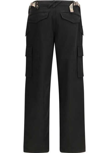 Pantaloni casual Burberry Cotton twill cargo Trousers BLACK Barbati (BM 19722668) 2
