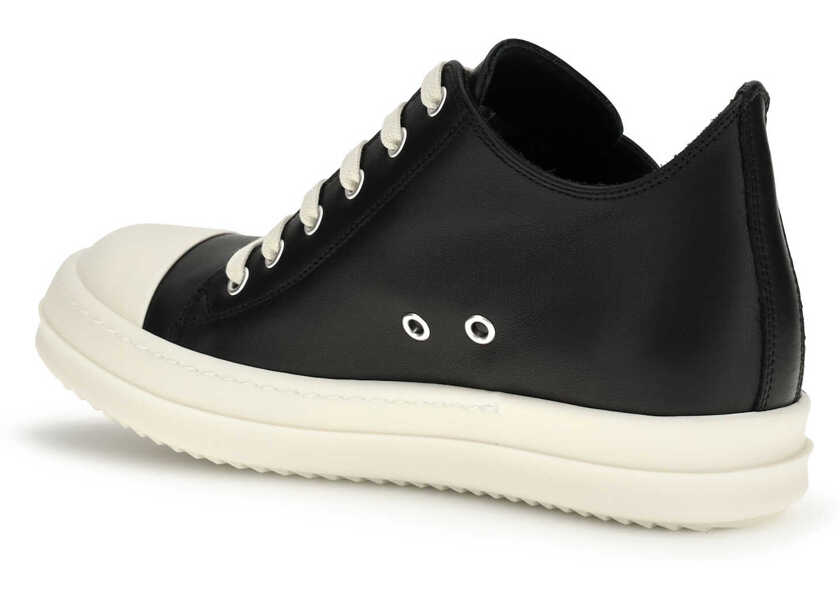 Sneakers Rick Owens Leather Sneakers BLACK/MILK/MILK Femei (BM 19722677) 3