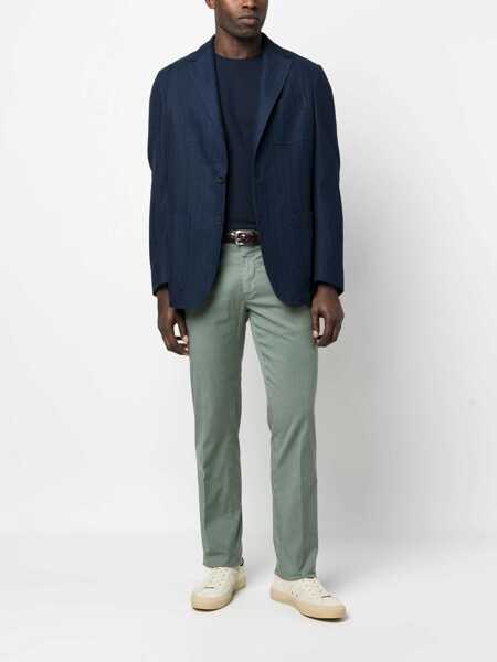 Tricouri Herno Lightweight jersey voile crpe T-shirt BLU Barbati (BM 19722689) 2