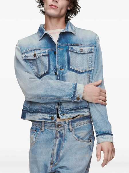 Jachete Maison Margiela Jacket cotton denim WASHED BLUE Barbati (BM 19722695) 3