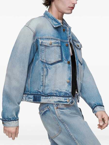 Jachete Maison Margiela Jacket cotton denim WASHED BLUE Barbati (BM 19722695) 4