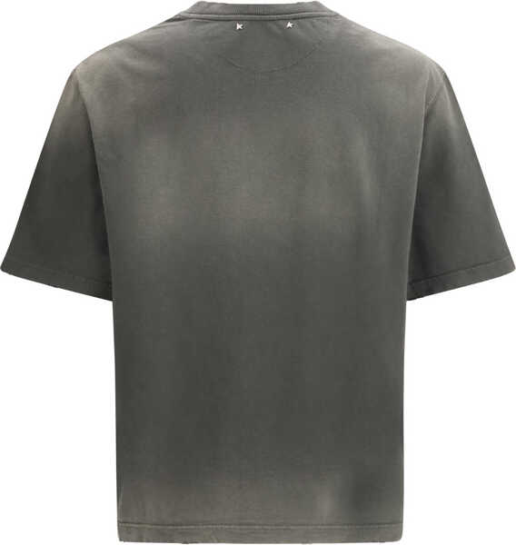 Tricouri Golden Goose Crew-neck T-shirt CHARCOAL Barbati (BM 19722698) 2