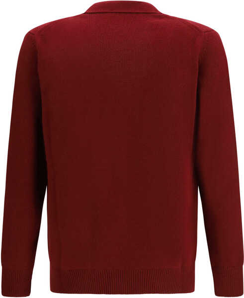 Cardigane Gucci Wool cashmere Cardigan RED WINE/MIX Barbati (BM 19722701) 2
