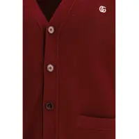 Pulovere pentru Barbati - Cardigane Gucci Wool cashmere Cardigan RED WINE/MIX Barbati (BM 19722701) - B-mall.ro