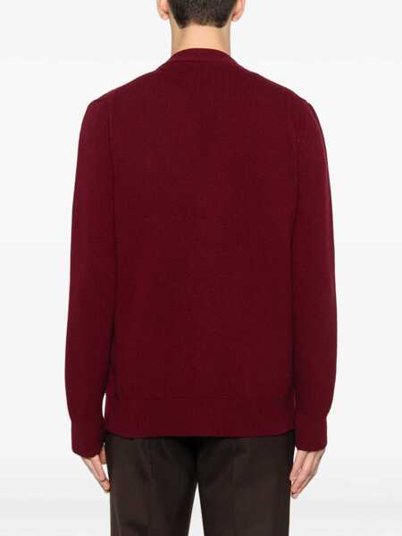 Cardigane Gucci Wool cashmere Cardigan RED WINE/MIX Barbati (BM 19722701) 4