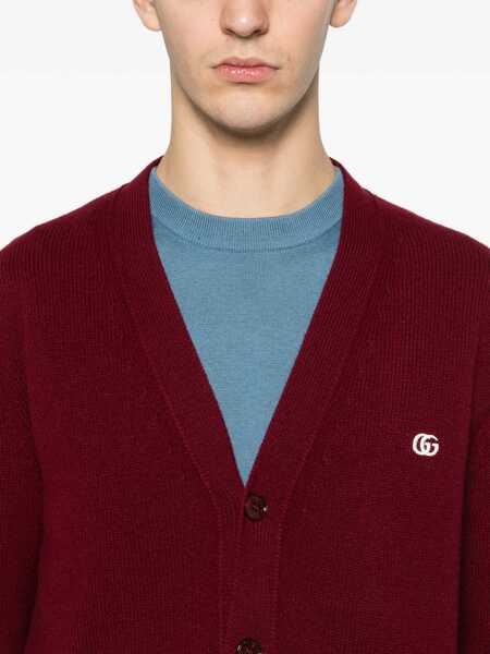 Cardigane Gucci Wool cashmere Cardigan RED WINE/MIX Barbati (BM 19722701) 5