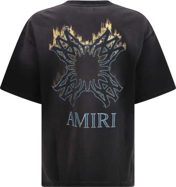 Tricouri AMIRI MA Quad Flames Oversized T-shirt BLACK Barbati (BM 19722713) 2
