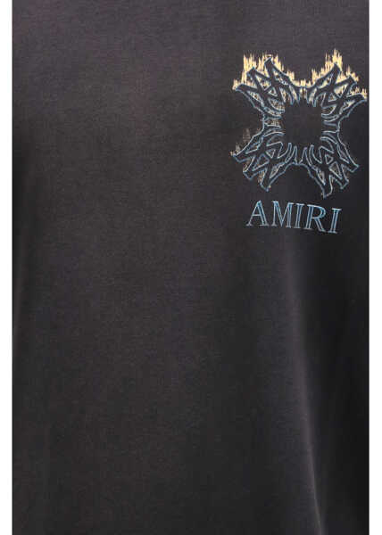 Tricouri AMIRI MA Quad Flames Oversized T-shirt BLACK Barbati (BM 19722713) 3