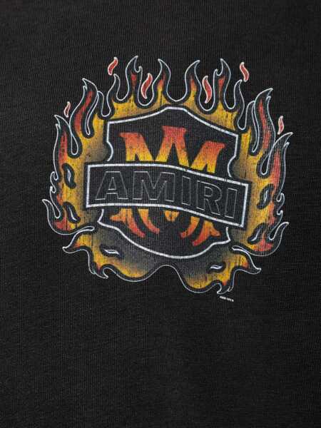 Tricouri AMIRI Crew-neck T-shirt BLACK Barbati (BM 19722746) 5