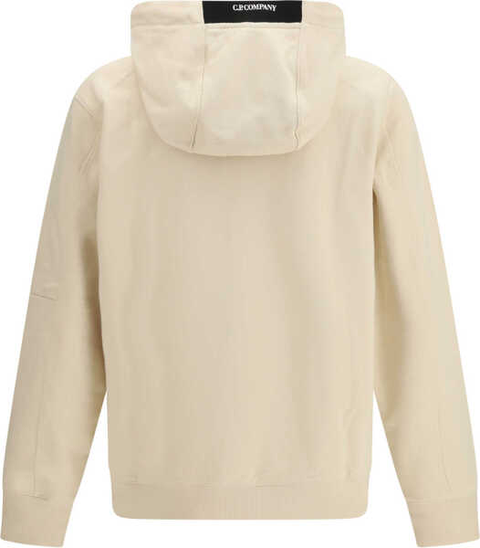 Pulovere casual C.P. Company Diagonal Raised Fleece hooded Sweatshirt FROZEN DEW Barbati (BM 19722764) 2