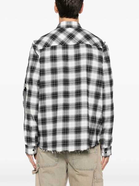 Camasi casual AMIRI Oversized plaid Shirt BLACK Barbati (BM 19722767) 4
