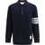 Thom Browne Piqu&eacute; long-sleeve Polo NAVY