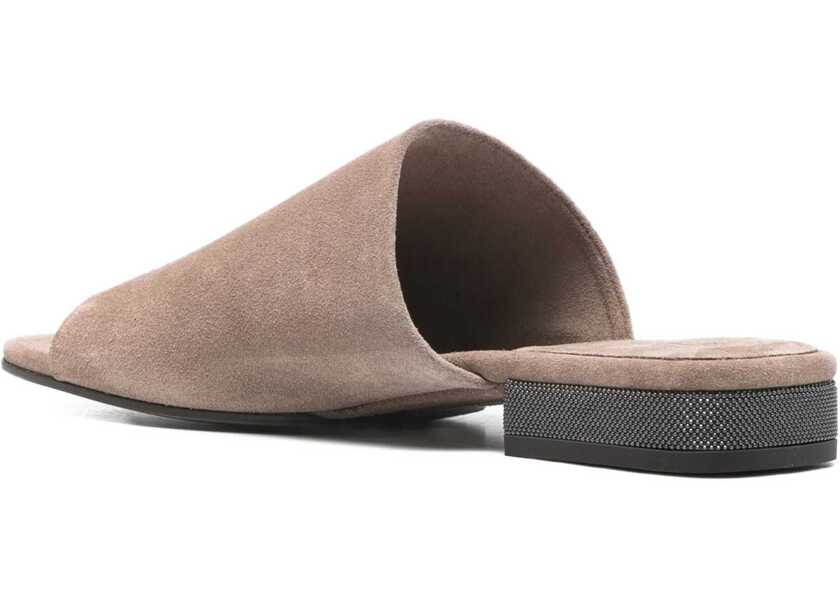 Sneakers Brunello Cucinelli Suede mules Sandals SHORE Femei (BM 19722785) 3