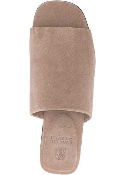 Sneakers Brunello Cucinelli Suede mules Sandals SHORE Femei (BM 19722785) 4