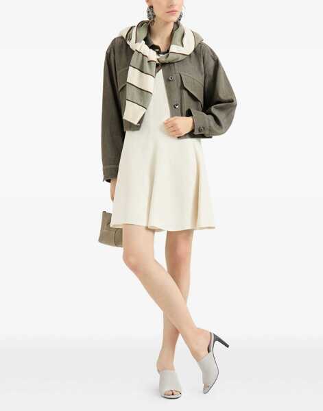 Sneakers Brunello Cucinelli Suede Mules with Precious Heels BONE Femei (BM 19722797) 5