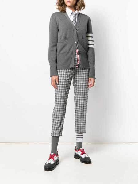 Cardigane Thom Browne V-Neck Cardigan GREY Femei (BM 19723016) 2