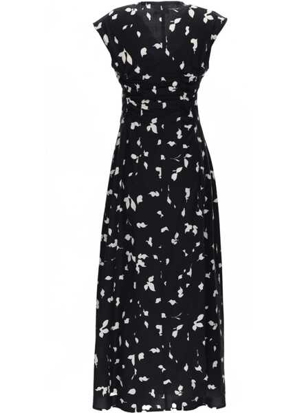 Rochii casual ALYSI V-Neck Long Dress BLACK Femei (BM 19723031) 2