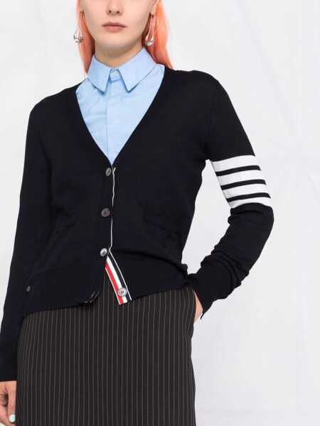 Cardigane Thom Browne Virgin Wool Cardigan BLUE Femei (BM 19723049) 5