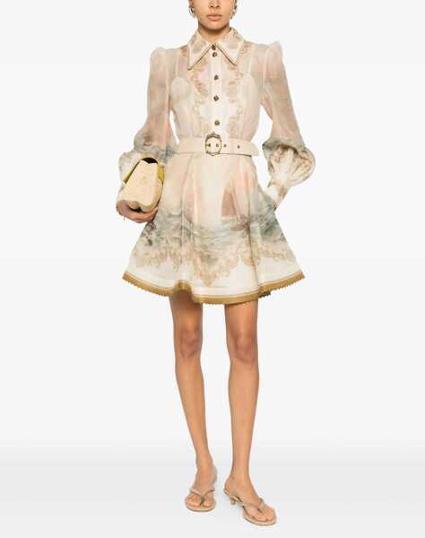 Rochii casual ZIMMERMANN Mini Dress Rebellion Marine MULTICOLOUR Femei (BM 19723067) 2