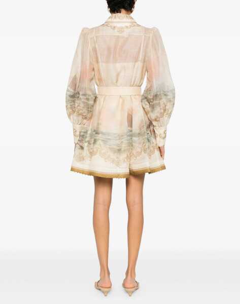 Rochii casual ZIMMERMANN Mini Dress Rebellion Marine MULTICOLOUR Femei (BM 19723067) 4