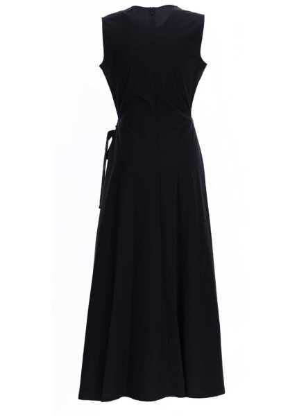 Rochii casual Aspesi Midi Dress With Drape BLUE Femei (BM 19723076) 2