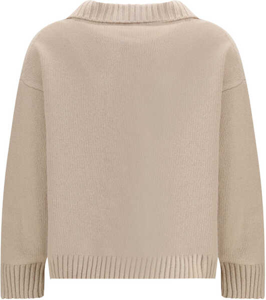 Pulovere Max Mara Agre V-neck Sweater BEIGE Femei (BM 19723100) 2