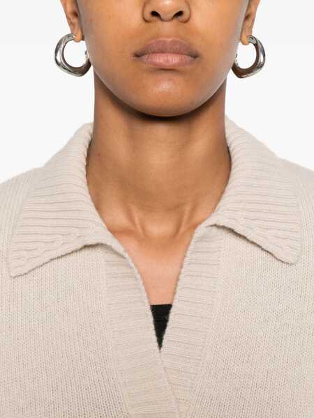 Pulovere Max Mara Agre V-neck Sweater BEIGE Femei (BM 19723100) 5