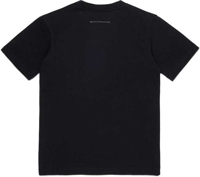 Tricouri MM6 Maison Margiela T-Shirt With Logo BLACK Baieti (BM 19723109) 2