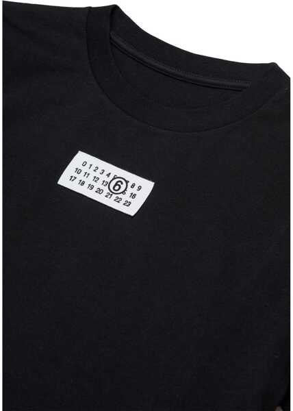 Tricouri MM6 Maison Margiela T-Shirt With Logo BLACK Baieti (BM 19723109) 3