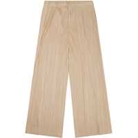 Pantaloni casual PLEATS PLEASE ISSEY MIYAKE Dama - Pantaloni casual PLEATS PLEASE ISSEY MIYAKE Pleated Merry Pants BEIGE Femei (BM 19723124) - B-mall.ro