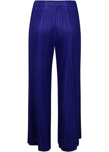 Pantaloni casual PLEATS PLEASE ISSEY MIYAKE Pleated Pants BLUE Femei (BM 19723130) 2