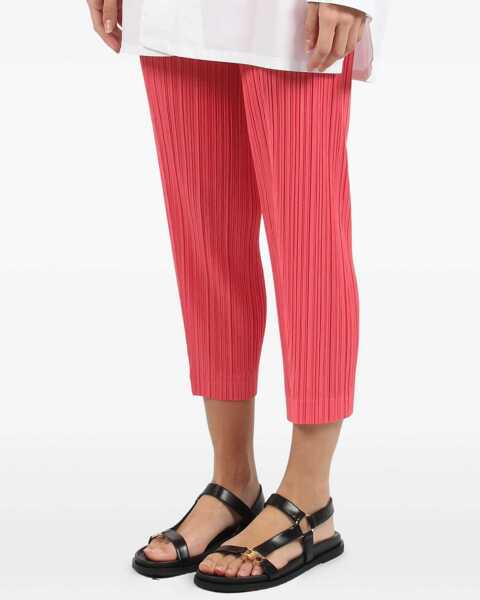 Pantaloni casual PLEATS PLEASE ISSEY MIYAKE Pleated Pants PINK Femei (BM 19723142) 3