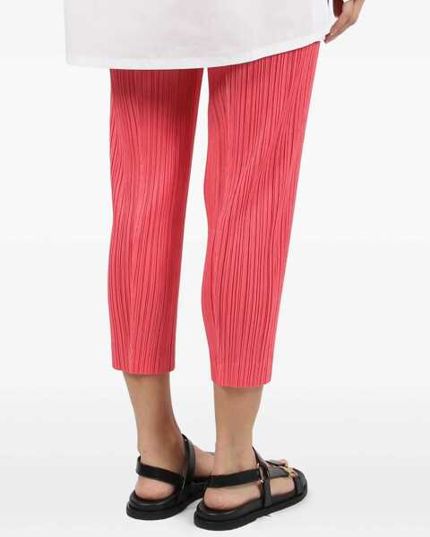 Pantaloni casual PLEATS PLEASE ISSEY MIYAKE Pleated Pants PINK Femei (BM 19723142) 4
