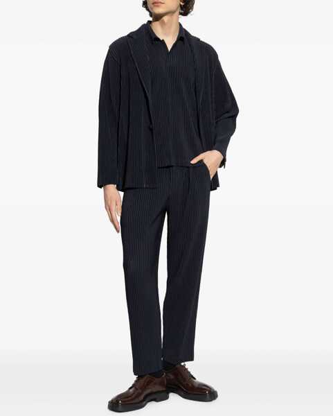 Tricouri Polo HOMME PLISSE ISSEY MIYAKE Pleated Polo BLACK Barbati (BM 19723148) 2