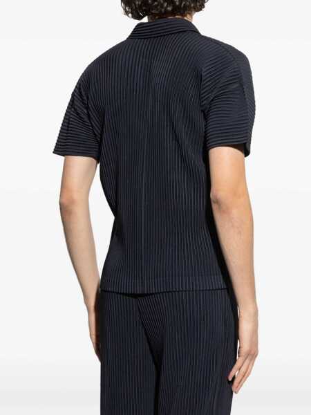 Tricouri Polo HOMME PLISSE ISSEY MIYAKE Pleated Polo BLACK Barbati (BM 19723148) 4