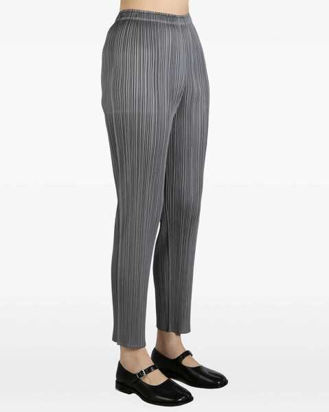 Pantaloni casual PLEATS PLEASE ISSEY MIYAKE Pleated Pants GREY Femei (BM 19723154) 3