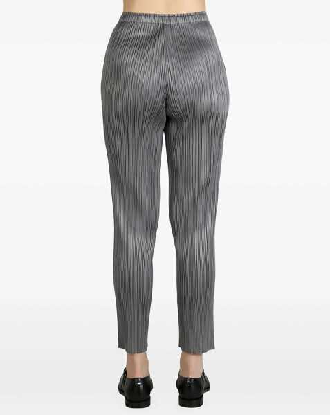 Pantaloni casual PLEATS PLEASE ISSEY MIYAKE Pleated Pants GREY Femei (BM 19723154) 4
