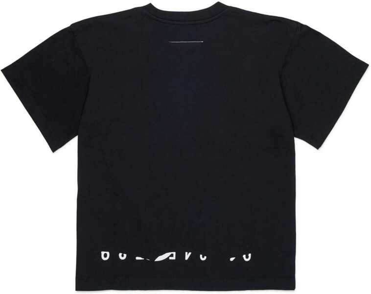 Tricouri MM6 Maison Margiela T-Shirt With Logo BLACK Baieti (BM 19723157) 2