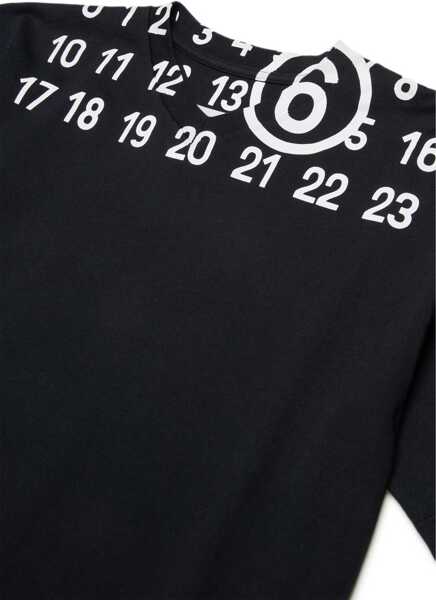 Tricouri MM6 Maison Margiela T-Shirt With Logo BLACK Baieti (BM 19723157) 3