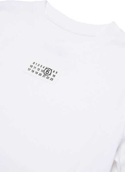 Tricouri MM6 Maison Margiela T-Shirt With Logo WHITE Baieti (BM 19723160) 3