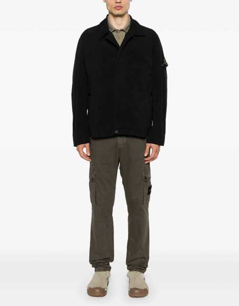 Jachete Stone Island Jacket With Logo Patch BLACK Barbati (BM 19723163) 2