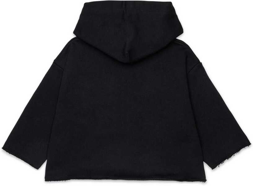 Hanorace MM6 Maison Margiela Sweatshirt With Logo BLACK Fete (BM 19723166) 2