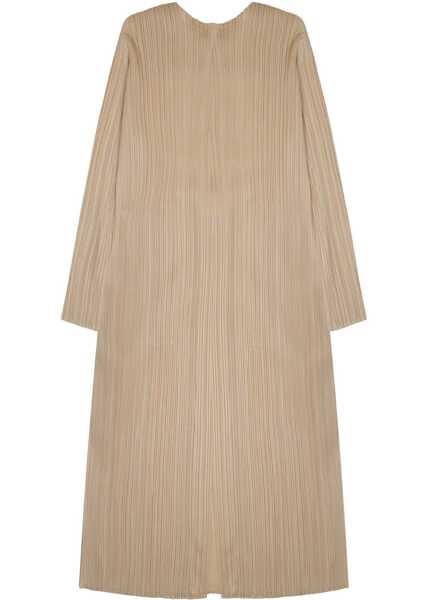 Paltoane PLEATS PLEASE ISSEY MIYAKE Merry Pleated Coat BEIGE Femei (BM 19723199) 2