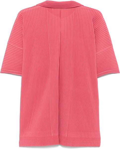 Tricouri Polo HOMME PLISSE ISSEY MIYAKE Pleated Polo Shirt PINK Barbati (BM 19723202) 2
